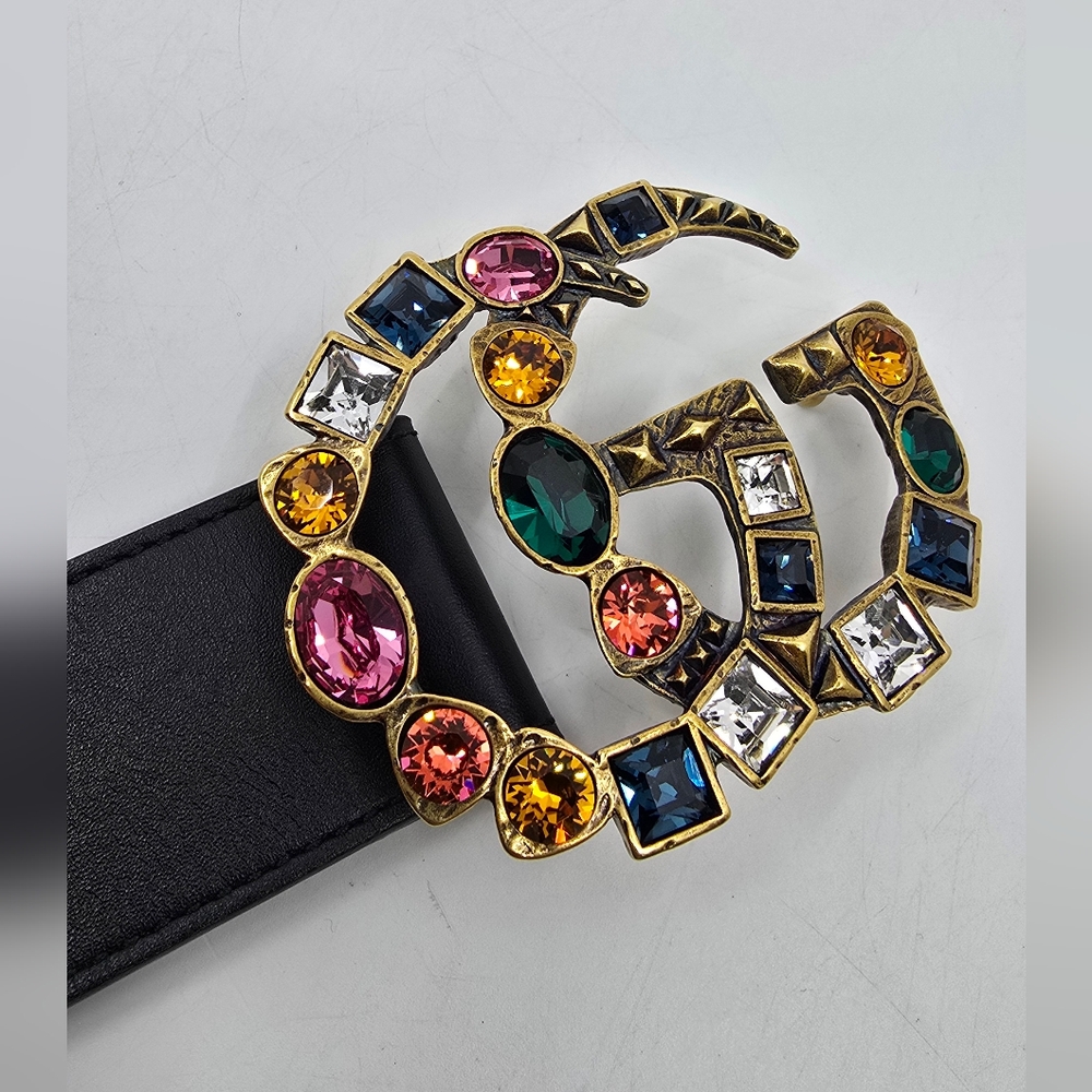 Gucci Rhinestone Belt - Picture 2 of 12